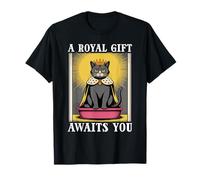 Funny Black Cat A Royal Gift Awaits You Lettiera per gatti Maglietta
