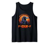 Funny Black Crow, F-CAW-F Black Bird Halloween Adult Humor Canotta