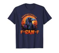 Funny Black Crow, F-CAW-F Black Bird Halloween Adult Humor Maglietta