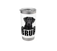 Funny Black Lab Bruh Labrador Amante dei cani Uomini Ragazzi Bambini Bicchiere termico in acciaio inox doppia parete