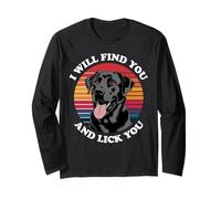 Funny Black Labrador Dog Owner Maglia a Manica