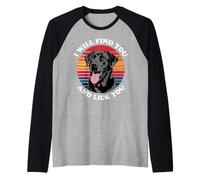 Funny Black Labrador Dog Owner Maglia con Maniche Raglan