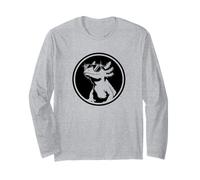 Funny Black Logo Sunglasses Lover Axolotl Vibes Maglia a Manica