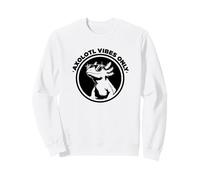 Funny Black Logo Sunglasses Lover Axolotl Vibes Only Felpa