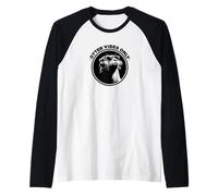 Funny Black Logo Sunglasses Plays Well with Otters Lover Maglia con Maniche Raglan