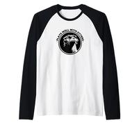 Funny Black Logo Sunglasses Plays Well with Otters Lover Maglia con Maniche Raglan