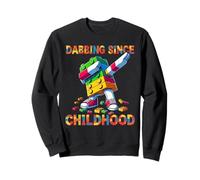 Funny Blocks Bricks Master Builder Dabbing Since Childhood Felpa