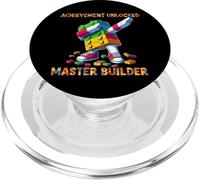 Funny Blocks Bricks Toy Achievement Unlocked Master Builder PopSockets PopGrip per MagSafe