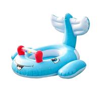 Funny Blow Up Pool Floats - Anti-Tipping Whale Design, Durable ABS Material, Kids Pool Float | Inflatable Swimming Seat, Safety Training Aid For 3-6 Years Beaches Water Parks Vacation