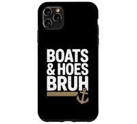 Funny Boats And Hoes Bruh Funny Boat Party Boat 4th Of July Custodia per iPhone 11 Pro Max
