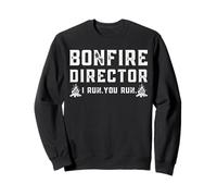 Funny Bonfire Director I Run You Run Bonfire Night Graphic Felpa