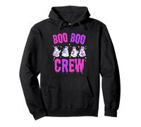 Funny Boo Boo Crew Halloween Costume Nurse Spooky Ghost Felpa con Cappuccio