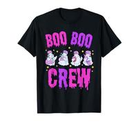 Funny Boo Boo Crew Halloween Costume Nurse Spooky Ghost Maglietta