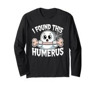 Funny Boo Crew Halloween I Found This Humerus Pun Joke Maglia a Manica