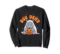 Funny Boo DENG Baby Pigmeo Ippopotamo spettrale Spaventoso Dolcetto o Scherzetto Felpa