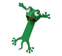 Funny Bookmarks - 3D Frog Bookmark | Cute Reading Accessories PVC Material Cartoon Design Fun Reading Page Saver for Students, Adults, Book Lovers, Home, School, Office or School