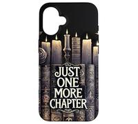 Funny Books Floral Book Lover Reading Just One More Chapter Custodia per iPhone 16