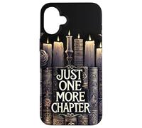 Funny Books Floral Book Lover Reading Just One More Chapter Custodia per iPhone 16 Plus