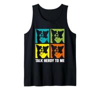 Funny Border Collie Talk Herdy To Me - Divertente gioco di parole per cani Canotta