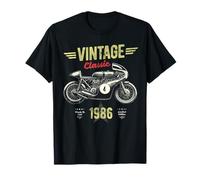 Funny Born 1986 Vintage, Moto retrò 40° Compleanno Maglietta