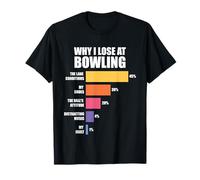 Funny Bowling Humor Why I Lose at bowling Maglietta