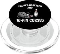Funny Bowling Pocket Obsessed 10 Pin Cursed Bowler PopSockets PopGrip per MagSafe