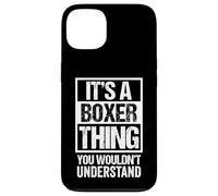 Funny Boxer Parent Quote German Boxer Dog Lover Custodia per iPhone 13