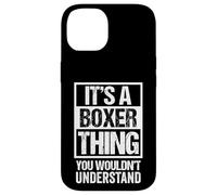 Funny Boxer Parent Quote German Boxer Dog Lover Custodia per iPhone 14