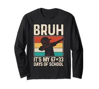Funny Boys 100th Day Bruh Its My 67 33 Days of School Maglia a Manica