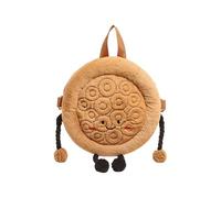 Funny Bread Inspired Plush Crossbody Bag with Adjustable Strap and Multi Compartment for Daily Essential Bread Themed Casual Bag