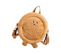 Funny Bread Inspired Plush Crossbody Bag with Adjustable Strap and Multi Compartment for Daily Essential Bread Themed Casual Bag