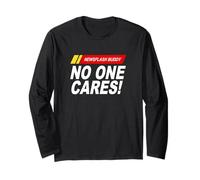 Funny Breaking Newsflash Buddy - No One Cares! Sarcastico Maglia a Manica