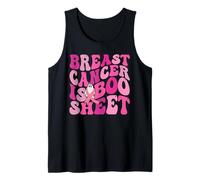 Funny Breast Cancer is Boo Foglio Fantasma Nastro Rosa Halloween Canotta