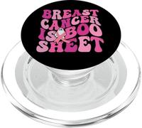 Funny Breast Cancer is Boo Foglio Fantasma Nastro Rosa Halloween PopSockets PopGrip per MagSafe