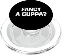 Funny British Slang Fancy A Cuppa? PopSockets PopGrip per MagSafe