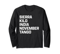 Funny British Slang Skint Maglia a Manica