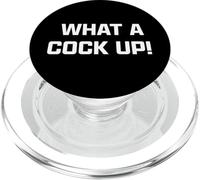 Funny British Slang What A Cock Up PopSockets PopGrip per MagSafe