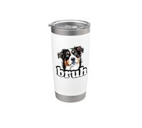 Funny Bro Bruh Kids Tri Color Australian Shepherd Dog Lover Bicchiere termico in acciaio inox doppia parete