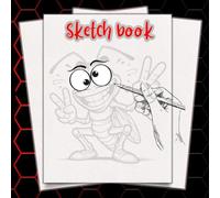 Funny Bugs Sketchbook: Trace, Sketch & Color.: 50 Cute Insect Outlines to Spark Creativity | 8.5" x 8.5"