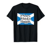 Funny Burns Cena Poesia Whisky Haggis Maglietta