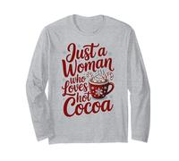 Funny Caffeine Drinking Christmas Coffee Gift Santa Maglia a Manica