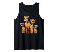 Funny Camel Family Wearing Sunglasses Arabian Animal Desert Canotta