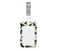 Funny-Camo-Frog Abs - Porta badge verticale con pellicola trasparente