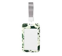 Funny-Camo-Green-Frog Abs - Porta badge verticale con pellicola trasparente