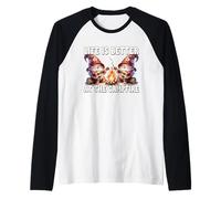 Funny Camper Gnomes Camping Life Is Better At The Campfire Maglia con Maniche Raglan