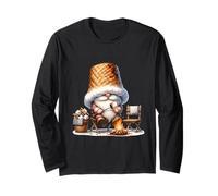 Funny Camping GNOME Smores Accessories for Happy Campers Maglia a Manica