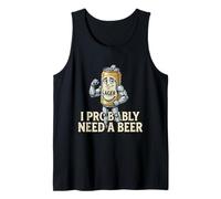 Funny Can Character Probabilmente Ho Bisogno di Una Birra Canotta
