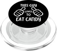 Funny Candy Lover This Guy Loves to Eat Candy PopSockets PopGrip per MagSafe