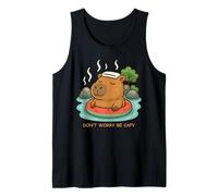 Funny Capybara Don’t Worry Be Capy Float Watermelon Summer Canotta