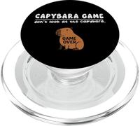 Funny Capybara Gioco Non Guardare Gioco Over Ragazzi Ragazze Bambini PopSockets PopGrip per MagSafe